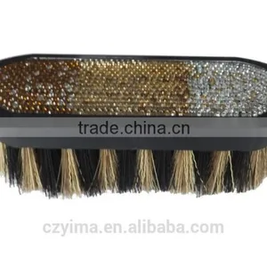 New! Bling Horse Dandy Brush/yellow Gradient Pattern/rhinestone thumbnail-1
