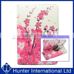 Pink Flower Rotating Tablet Case For IPad Mini 4 thumbnail-1