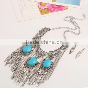 Wholesale Cheap Fashion Gold Plated Necklace and Earring Set Made in China thumbnail-5