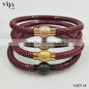 2016 New Arrival Fancy Design Handmade Metal Bangle Stylish Magnetic Handmade Bangle Design China Wholesale thumbnail-1