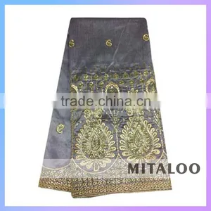 Mitaloo MGP0046 2015 Newest African George Lace Silk George Fabric For Party Wedding Dresses thumbnail-4