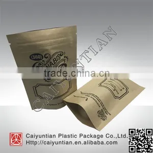 Stand up Craft Paper With Foil Herbal Incense Plastic Bag thumbnail-1