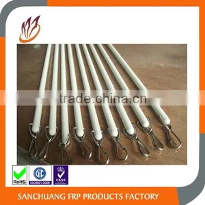 White Fiberglass Curtain Rod Rust-proof Fiberglass Baton Quality Choice thumbnail-4
