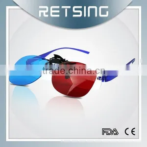 Clip On 3D Red Blue Glasses for Shortsighted People thumbnail-4