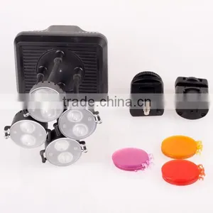 Shoot XT-4 LED Video Light Lamp 8 x 2W Bulbs 6300K Color Temperature + Hot Shoe Bracket for Canon Sony Camera DV Camcorder thumbnail-1