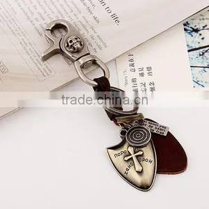 2015 Yiwu Factory Direct Sale Custom Leather Keychains Promotional Gift thumbnail-4