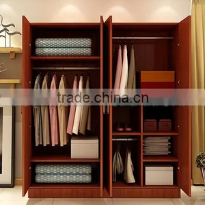 Bedroom Wooden Cloth Wardrobe Design Pictures With Swing Door (SZ-WDT002) thumbnail-6