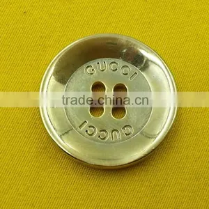 Ligh Glod High Gloss NF 4 Holes Sew-on Metal Button For Ladies Wear --- MS3426 thumbnail-2