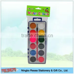 12 Water Color Paint Set Brush thumbnail-1