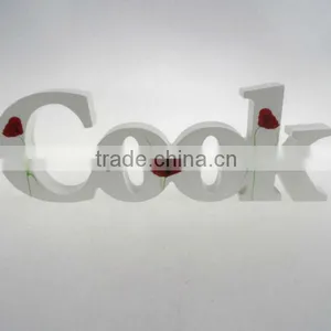 Hot Sale Home Decoration Wooden Letters Cook thumbnail-1