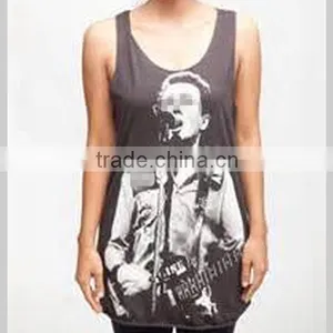 Oem Wholesale Plain Loose Tank Top Printed thumbnail-2