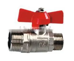 Double Male Brass Ball Valve thumbnail-1