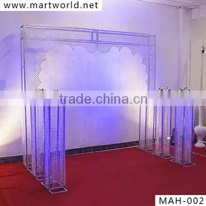 Big Wedding Hall Decorations Crystal Wedding Decoration Crystal Backdrop (MAH-002) thumbnail-2