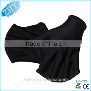 Hot Sell Diving Equipment Swimming Paddle Gloves Hand Webbed Aqua Fit Swim Training Gloves thumbnail-1