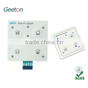 LED Push Button Membrane Switch Panel With 3M467 Self Adhesive thumbnail-1