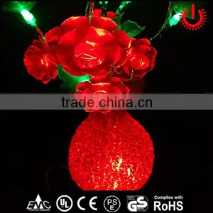 Rose in Vase Indoor Decorative Led Tree Lights thumbnail-2