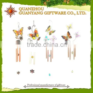Metal Butterfly Wind Chime Aluminum Tube Hanging Wind Chime thumbnail-1