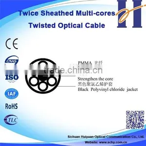Twice Sheathed Multi-cores Twisted Fiber Optical Cable thumbnail-1
