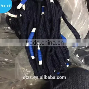 Round Colored Braided Cotton Waxed Shoelaces thumbnail-1