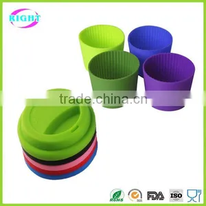 Silicone Rubber Coffee Cup Lid and Sleeve thumbnail-1