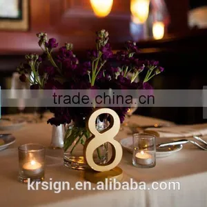 2016 New Design Stainless Steel Number Signs,table Decoration Letter for Wedding Reception thumbnail-1