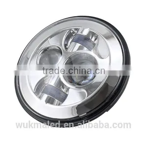 7" LED Projector Head Light Black for Harley Davidson 2012-2013 FLD / 1994-2013 Touring & Softail Models thumbnail-1