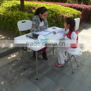 6ft Modern Children Plastic Chair and Table Set thumbnail-1