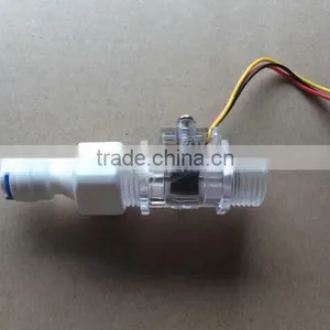 1/2" Magnetic Plastic Water Liquid Flow Sensor for Water Heater thumbnail-2