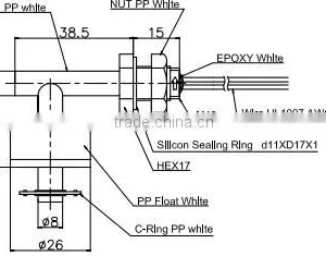 Side Mounted Water Tank Level Float Switch thumbnail-2
