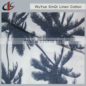 High Quality Printed Interwoven Linen Rayon Fabric thumbnail-2