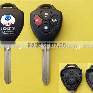 Uncut TOY43 Blade 4 Buttons Replacement Remote Key Shell for Toyota Camry Blank Key thumbnail-1