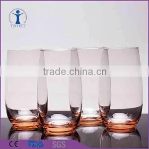 4pcs Gift Set Old Fashion Hi-ball Glass Cup With Color Base Quality Choice thumbnail-1