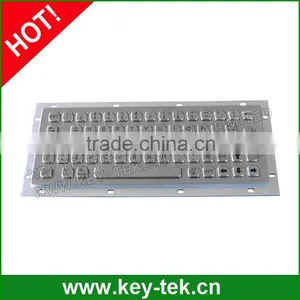 Long Stroke Mini Industrial Metal Keyboard for Self-service Kiosk thumbnail-1