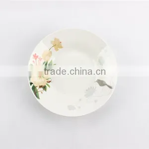 Bulk Ceramic Super White, Linyi Hongshun Soup Plate 8" Porcelain Plates thumbnail-3