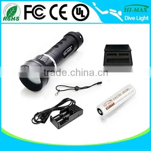 Rechargeable 120 Wide Angle Scuba Dive Underwater Video Torch Light thumbnail-6