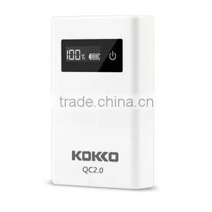 8000mAh Quick Charge QC 2.0 LCD Screen Touch Switch Power Bank thumbnail-1