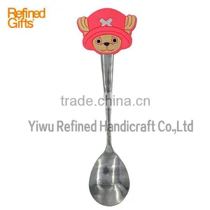 Whoelsale Cute PVC Rubber Creative CARTOON Spoon Accept Bespoke thumbnail-2