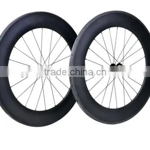 700C CARBON WHEELS 88MM TUBULAR, Professional Bike Wheels 3k Glossy Rim 88mm Tubular, Road Bicycle Wheelsets 88mm Tubular thumbnail-3
