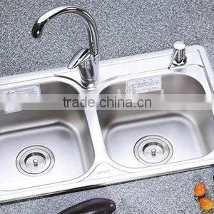 Stailess Steel Over Counter Kitchen Sink 7143A thumbnail-1
