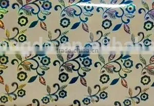 3D Laser Tablecloth Pvc Tablecloth in Rollgolden Silver Tablecloth thumbnail-2