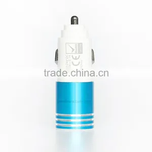 Slim Car Charger 3.1 Dual Usb Mobile Charger Headset Charger in Car 12/24V thumbnail-1
