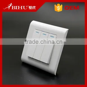 BIHU High Quality White Plastic 1 Gang Push Button Control Panel Switch thumbnail-6