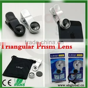 Special Gifit Hot New Product for 2015 Triangular Prism Lens With Clip for Mobile Phone Camera thumbnail-1