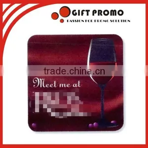 Double Side Printed Absorbent Paper Wine Coaster thumbnail-1