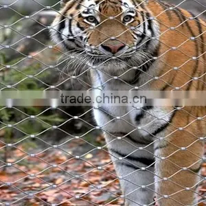 Stainless Steel Ferrule Rope Mesh For Tigers thumbnail-2