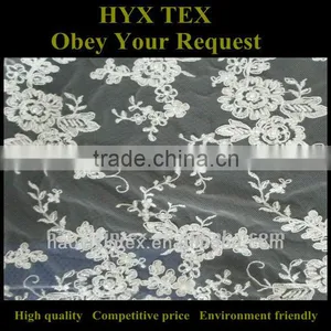 Spangle Embroidery Lace Fabric on Mesh thumbnail-1