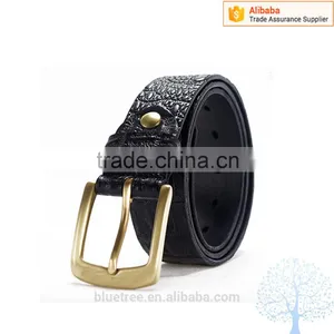 2015 Mens Elegant Crocodile Leather Belt thumbnail-3