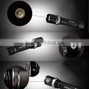 2015 Cheapest Police LED Flashlight CE/ROHS Black Aluminum Portable XPE R2 Led Rechagerable Flashlight thumbnail-3