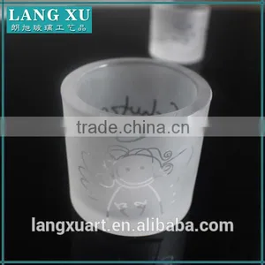 Frosted Color Crystal Lotus Flower Candle Holder Wholesale thumbnail-3