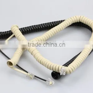 6P2C Round Telephone Extension Cable With ROHS REACH PVC thumbnail-1